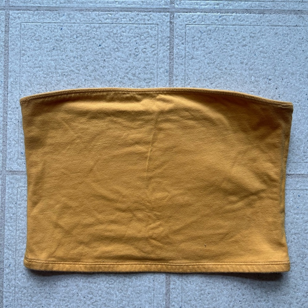 Hollister Golden Yellow Tube Top